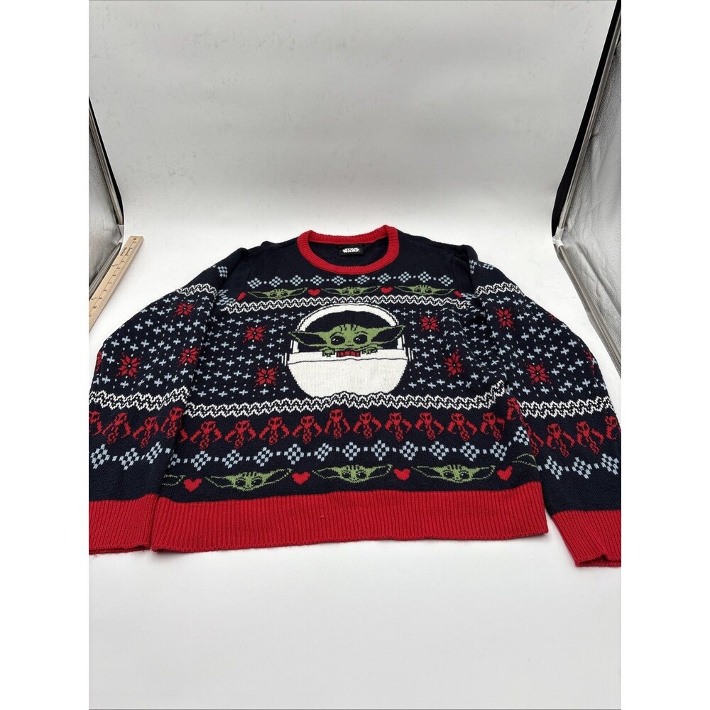 Baby Yoda Official Star Wars Ugly Christmas Sweater  XL From mandalorian